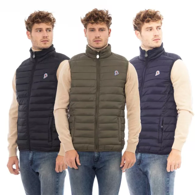 Smanicato uomo leggero Invicta piumino gilet giubbotto giacca slim fit cerniera