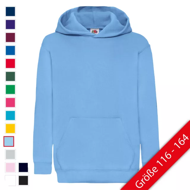 Fruit of the Loom Classic Hooded Sweat Kids Kapuzen Sweatshirt Kinder