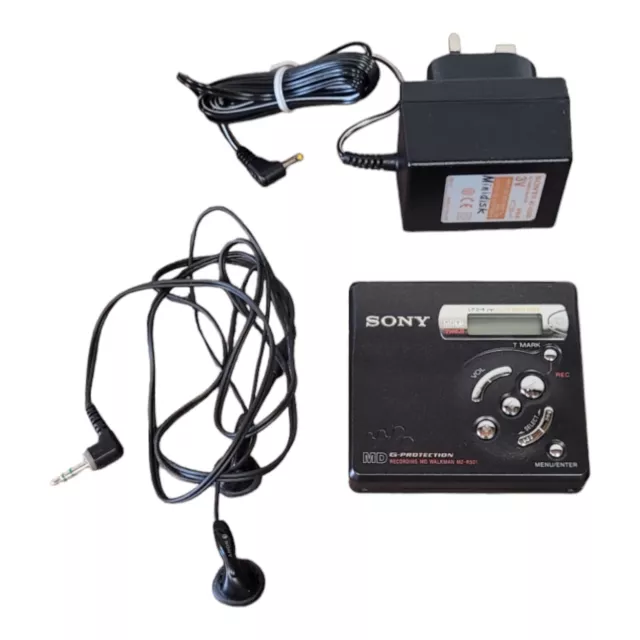 SONY MZ-R501 MD Walkman Digital Recorder Mini Disk Player With Headphones Vgc