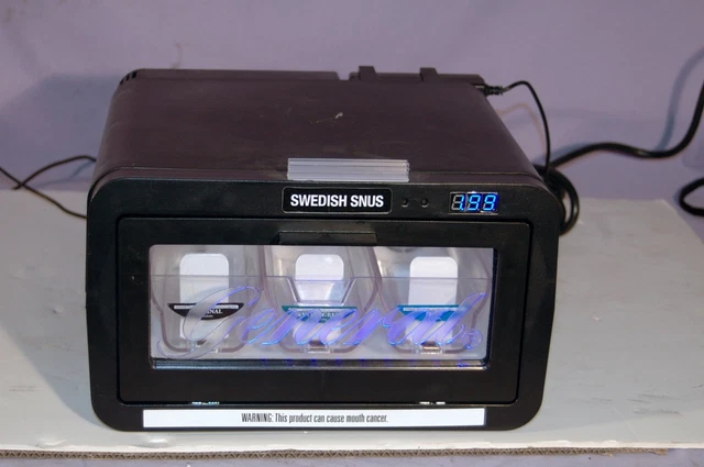 GENERAL MTLCOOL MH3 Swedish SNUS Chew Chewing Tobacco Cooler BLACK  Refrigerator $69.99