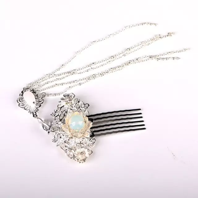 Épingle à Cheveux Hanfu Gland Kanzashi Fleur Step Secouer Pince Mariage Peigne 3