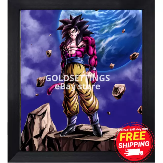 Dragon Ball GT Poster Goku SSJ4 with Earth Background 12in x18in