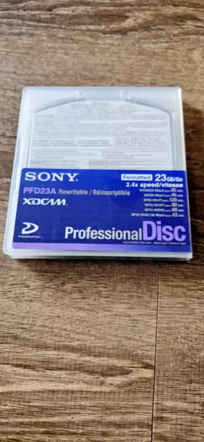 1x SONY PFD-23A  XDCAM HD Professional Optical Disc 23,3 GB, wieder beschreibbar