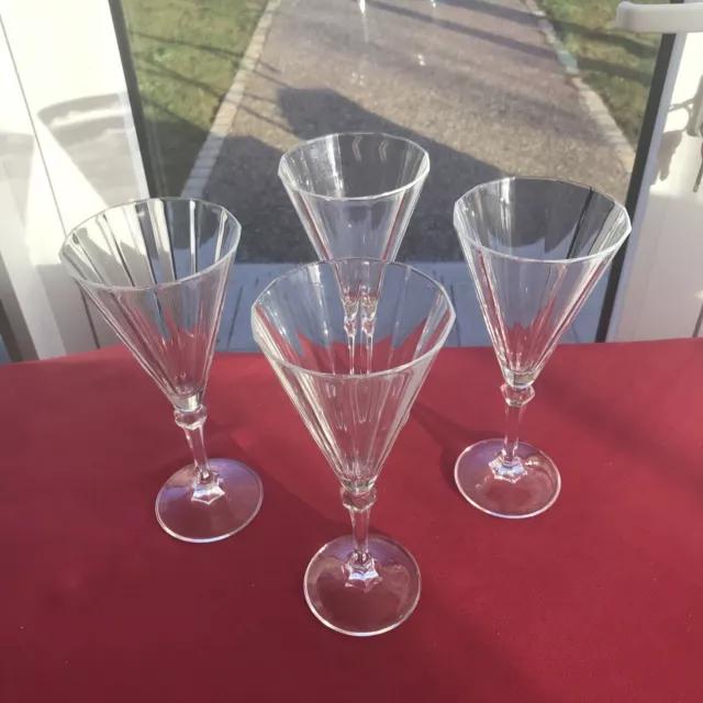 4 verres à eau cristal d'Arques modèle ALESIA 25 cl (2 lots disponibles) 3