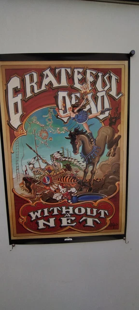 Grateful Dead Without A Net Original Promo Poster  1990 Rick Griffin 24 x36 MINT