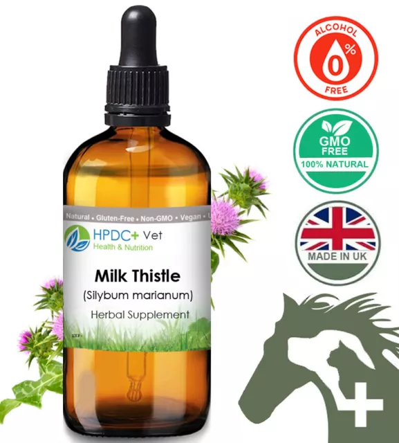 Organic Milk Thistle Tincture - Pets Natural Support - Feline Liver health Detox