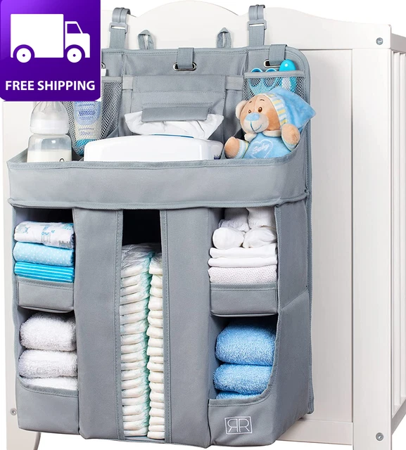 XL Hanging Diaper Caddy Organizer – Reinforced Diaper Stacker for Crib That Keep
