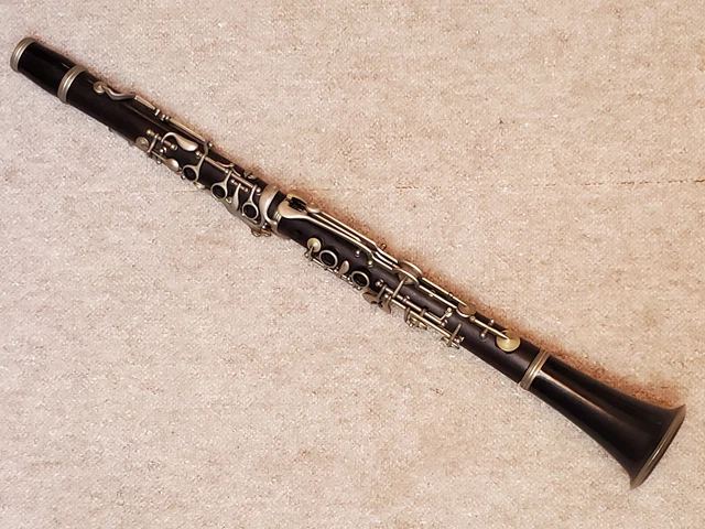 Very old wooden Bb Clarinet 5 rings ALBERT? System "Bleyson Markneukirchen"