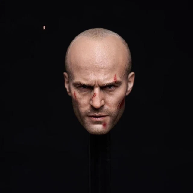 1/6 Jason Statham Battle Damaged Ver. Head Sculpt Tough Guy Head for 12" Figure