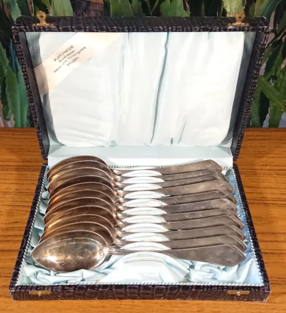Old Cutlery Box Cutlery Storage 11 Soup Spoon Gk 90er Edition