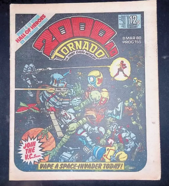 2000AD Prog #155 Bronze Age IPC Magazines 8 March 1980 VF-