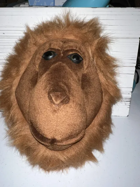 Beverly Hills Teddy Bear Co Plush Mounted Head Bust Wall Hanging Orangutan 13"