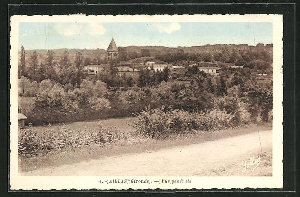 CPA Aillas, Vue generale