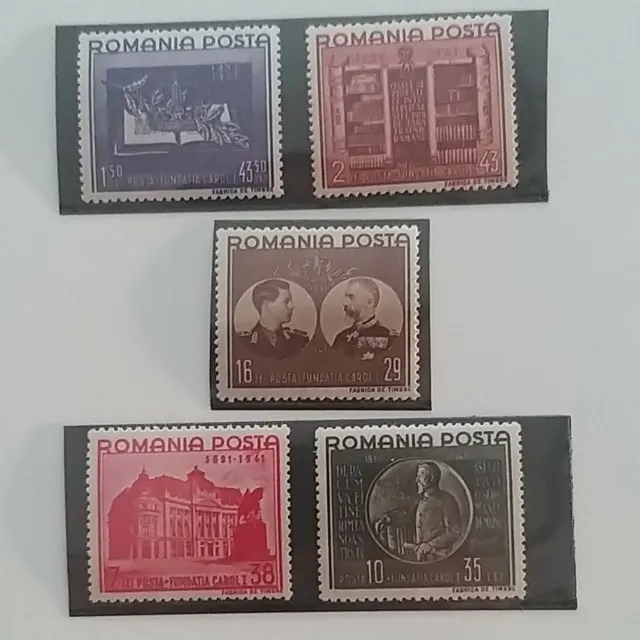 Rumänien 1941 50 Jahre Stiftung König Karl I. Mi-Nr. 686-690 Postfrisch!!!
