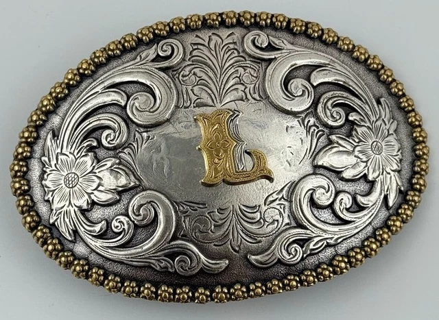 アクセサリー Orville White Stamp Work Belt Buckle Orville White Sterling Silver Belt Buckle | Wild Pony Trading Co.