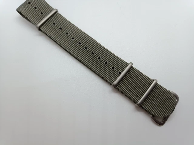 NEW GECKOTA ZULUDIVER 22mm Nylon Military Brown & Orange Divers Watch ...