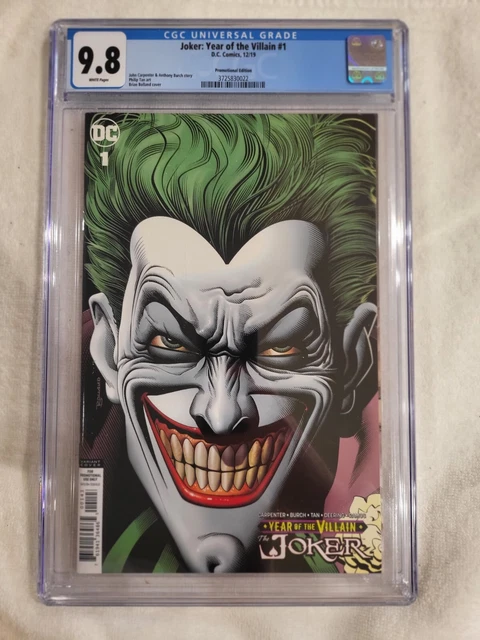 Joker: Year of the Villain #1 CGC 9.8 Promotional Edition
