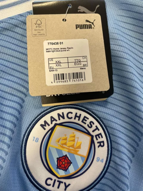 Manchester City Football Shirt Men's Puma 2023/24 Top - New 3