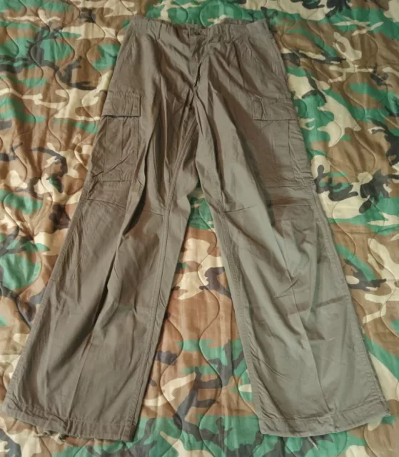 1969 Vietnam War RIP STOP Poplin OG107 Trousers Tropical Combat Pants Reg Small