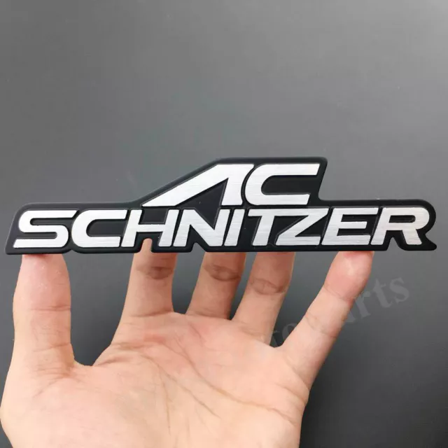 Metal AC Schnitzer Logo Emblem Car Badge Decal Sticker Auto Trunk Rear Tailgate