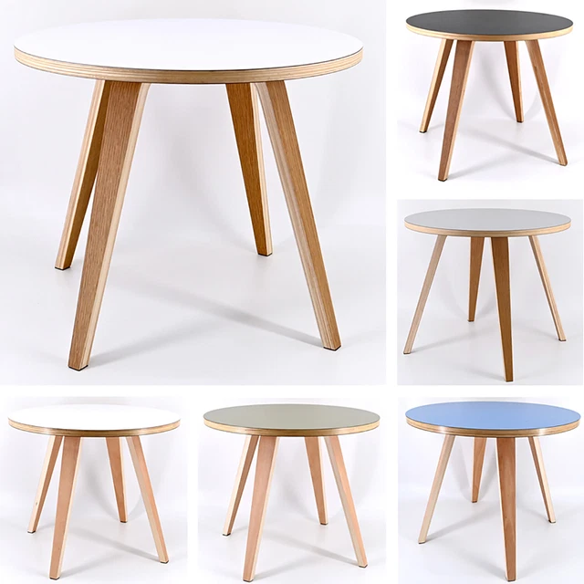Mesa auxiliar mesa de centro sofá casa de campo mesa salón ARVIKA ovalada 120 cm 3