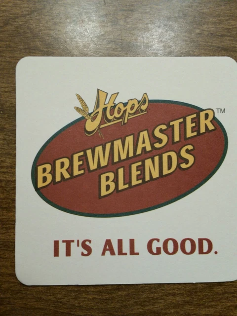 Beer Coaster: HOPS Brewery Brewmaster Blends, Scratch Margarita Brew-Rita Recipe