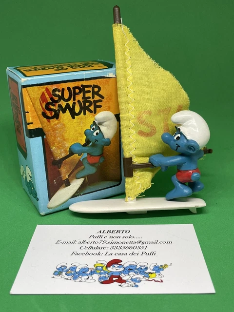 Puffi Smurfs Super Puffo Windsurf 40215 In Box