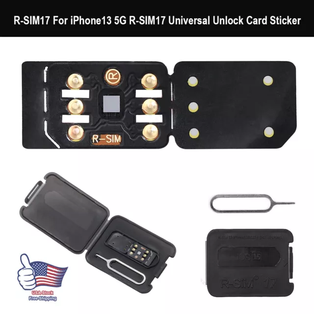 2023 R-SIM17 RSIM Nano Unlock Card for iPhone 13 12 11 Pro Max X XR 8 7 iOS15 5G