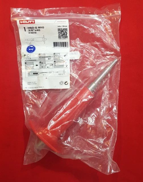 Hilti Strumento Regolazione Ancoraggio Drop-In Hsd-G M10 3/8" X 40 #243742 Made In Germany