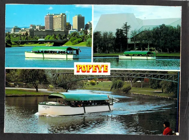 C8494 Australia SA Adelaide Popeye Boat River Torrens TC105 postcard