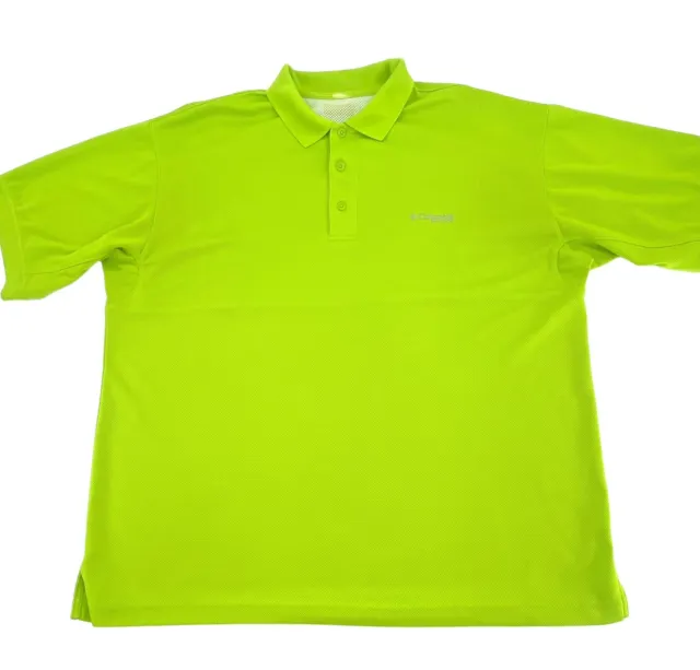 COLUMBIA - KNIT PFG - Button Vented Short Sleeves Shirt Lime Green Men ...