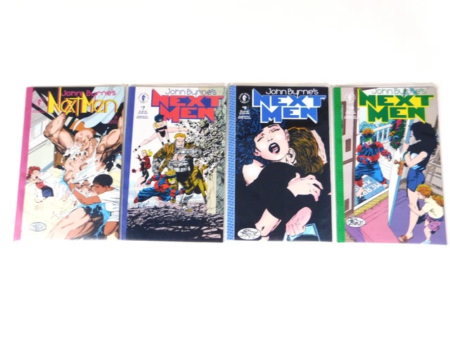 Lot of 4 John Byrne's Next Men Comic Books - Dark Horse Comics