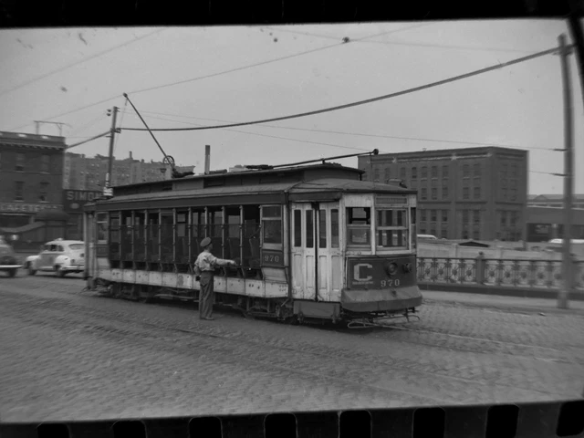 Great ORIG 1946 TARS Subway New York City NYC Trolley Film Photo Negative Bronx