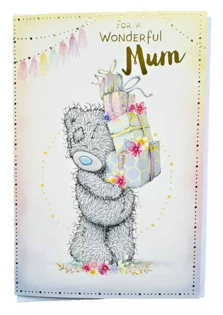 Me to You Happy Birthday Mum Greeting Card Tatty Teddy Gifts Flowers Gold Love