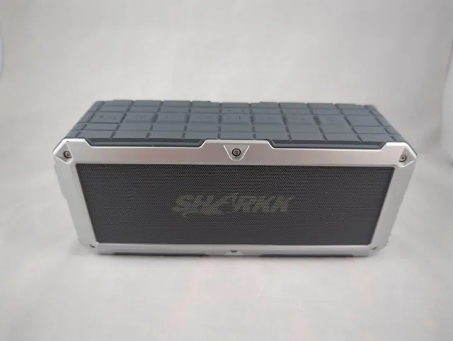SHARKK 2O Waterproof Bluetooth Wireless Speaker (Gray) - No Power Cord