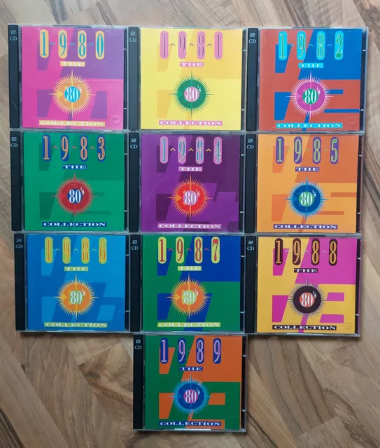 Time Life Musik CD The 80´s Collection 10 Doppel CD´s komplett von 1980 - 1989