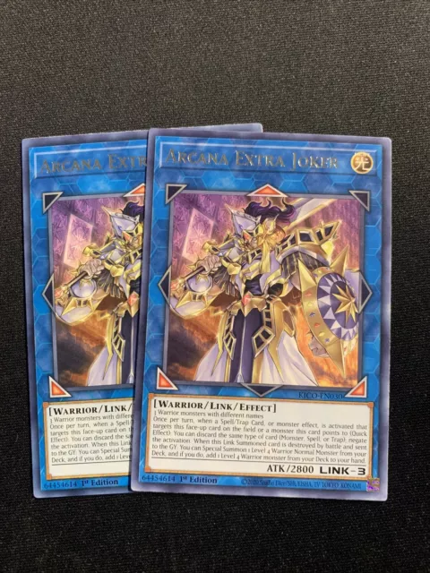 Arcana Extra Joker (X2) KICO-EN030 Yugioh 1st Edition (New)