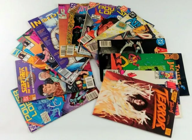 1982-95 Lot of 16 Comic Books DC Eclipse Marvel Blackthorne Dark Horse Comic Vtg