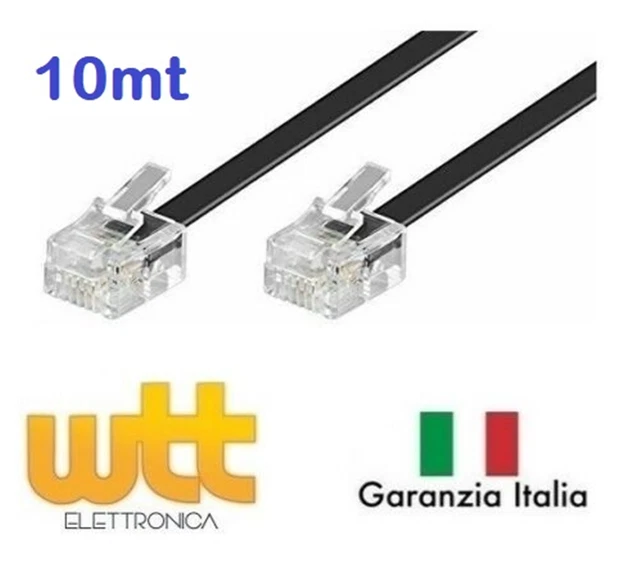 Cavo Per Fax Occidentale Telefono Modulare 10m RJ11/RJ11 - Foto 8