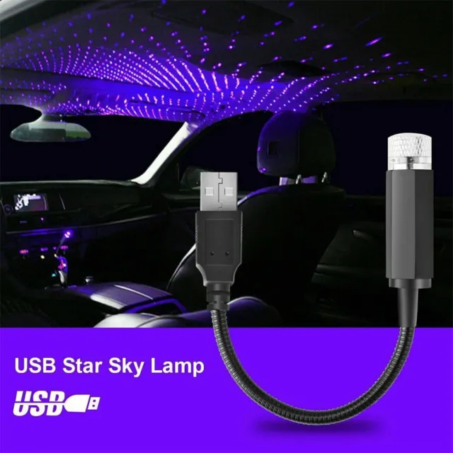 USB Car Accessories Interior Atmosphere Star Sky Lamp Ambient Night Lights
