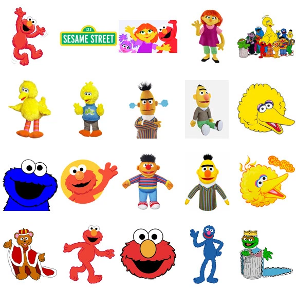Sesame Street, iron on T shirt transfer. Choose image and size