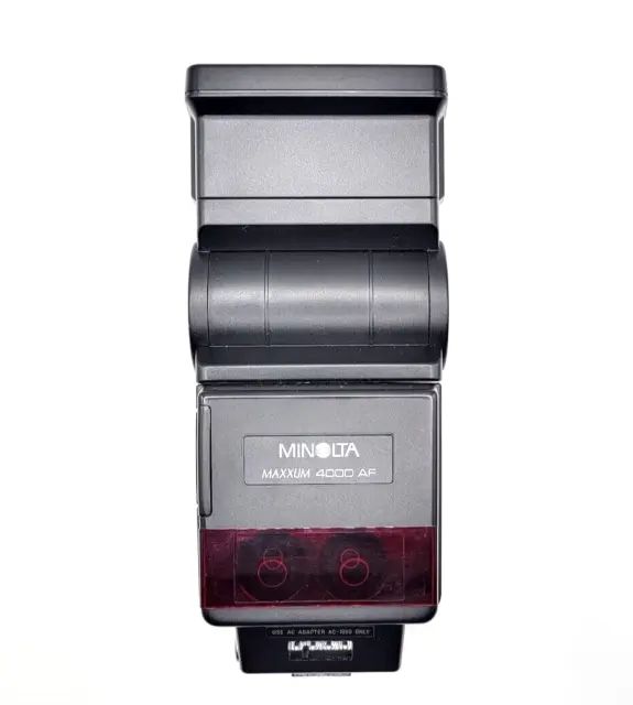 Minolta Maxxum 4000 AF Zoom Flash with Case - Tested and Working