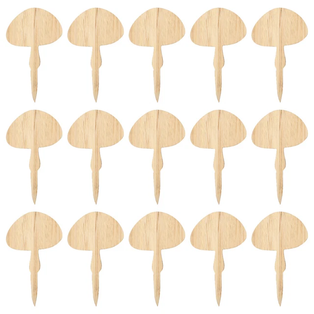 30 Pcs Panneaux De Jardin Étiquette En Bambou Etiquette Miniature