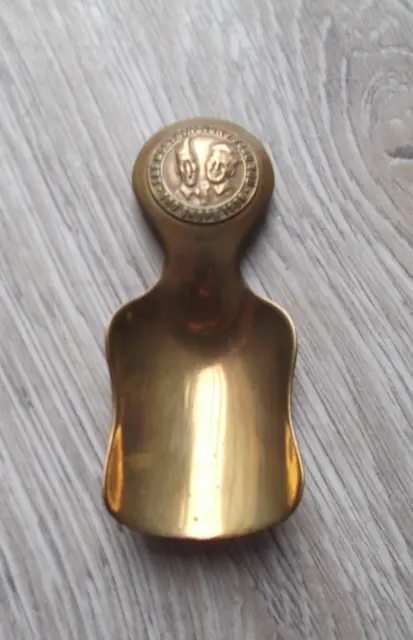 Vintage Let Worthington's Feed You - Advertising Brass Caddy Spoon 1938