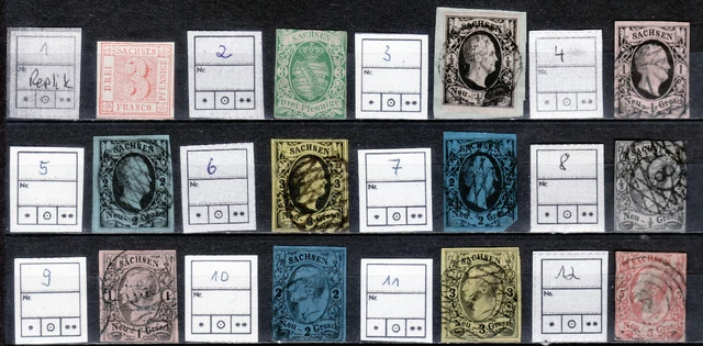 ## AD Sachsen, fast KOMPLETTE SAMMLUNG , KATALOGWERT = 637 EUR, selten ANGEBOTEN 3