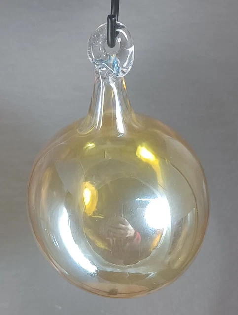 Hand Blown Glass Ornament Ball . Self Representing Artist (SRA)