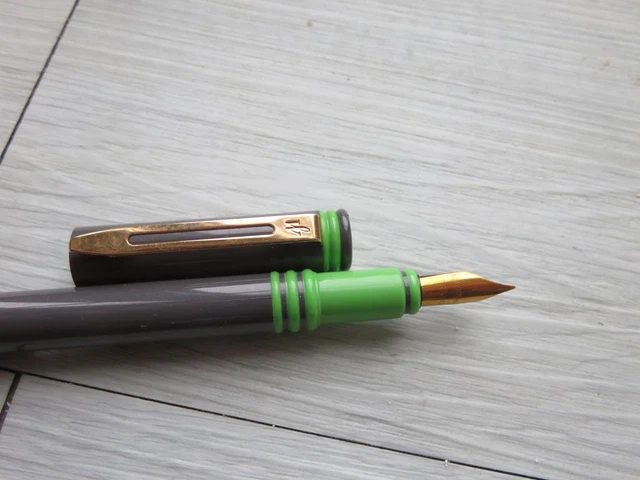 Stylo Plume Waterman Forum Vintage Années 80/90 - Chrome - À Cartouches - Occasion, Voir Photos
