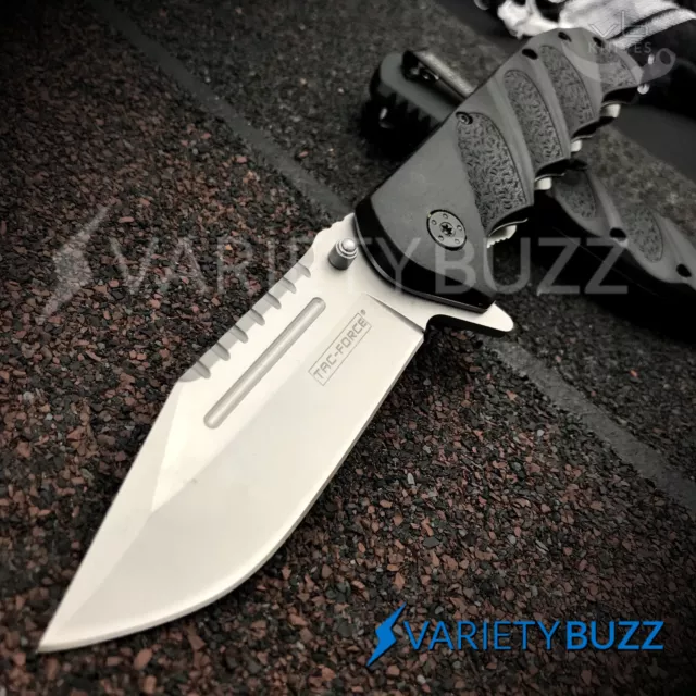 8.5" TAC FORCE SPRING OPEN ASSISTED TACTICAL FOLDING POCKET KNIFE EDC Blade