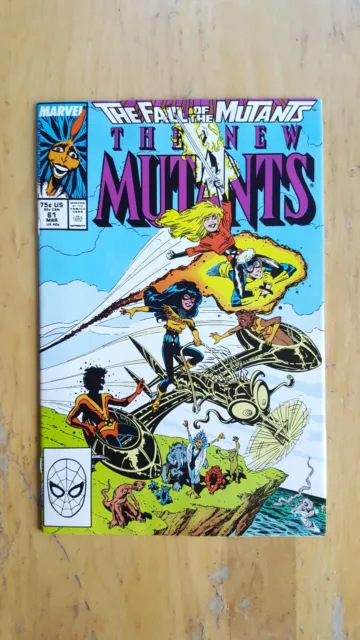 The New Mutants #61 (1988, Marvel Comics) 9.0 VF/NM | Fall of the Mutants