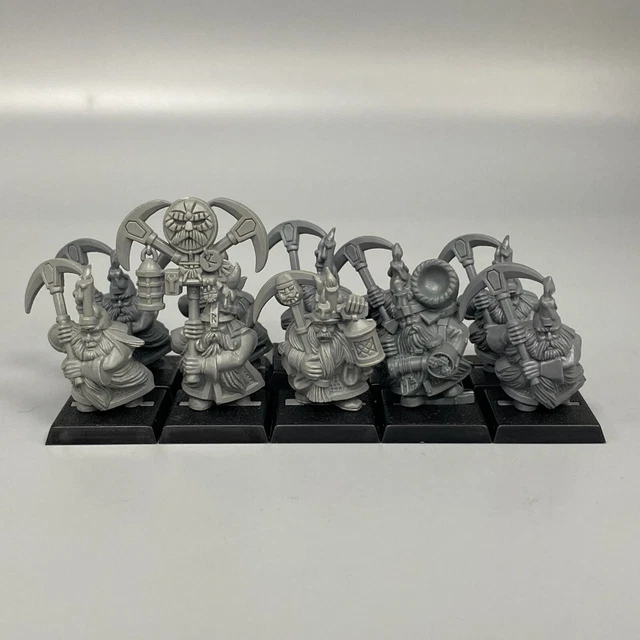 NAIN THUNDERERS X 10 Warhammer Vieux le Monde Bataille Pour Crâne Pass